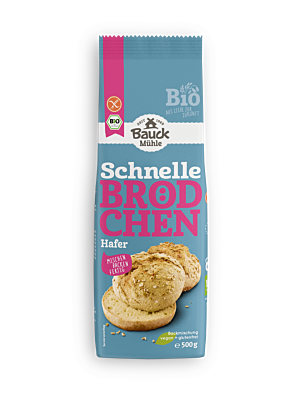 Schnelle Brötchen Hafer glutenfrei Bio
