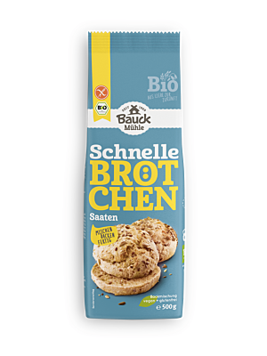 Schnelle Brötchen Saaten glutenfrei Bio