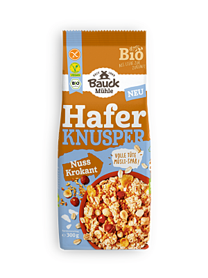 Hafer Knusper Müsli Nuss Krokant Bio gf